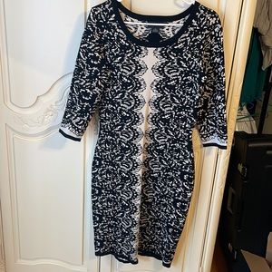 Liz Claiborne Black Beige Dress